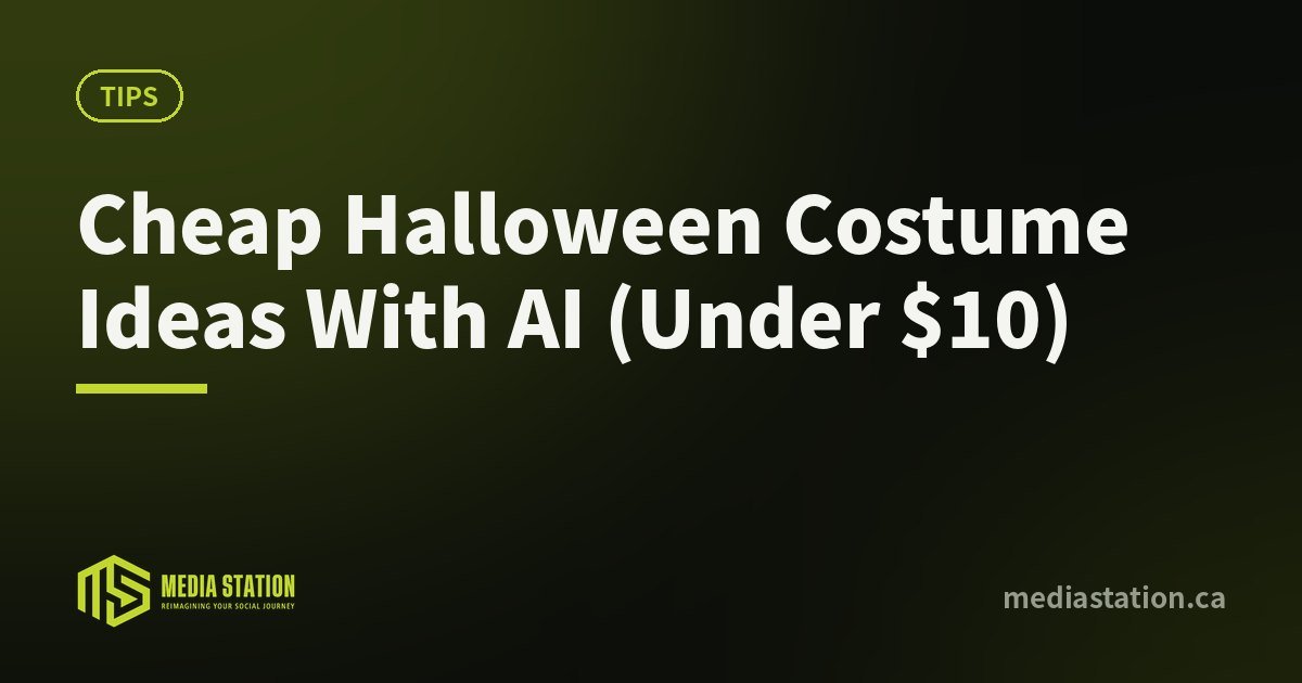 Cheap Halloween Costume Ideas With AI (Under $10) – Media Station